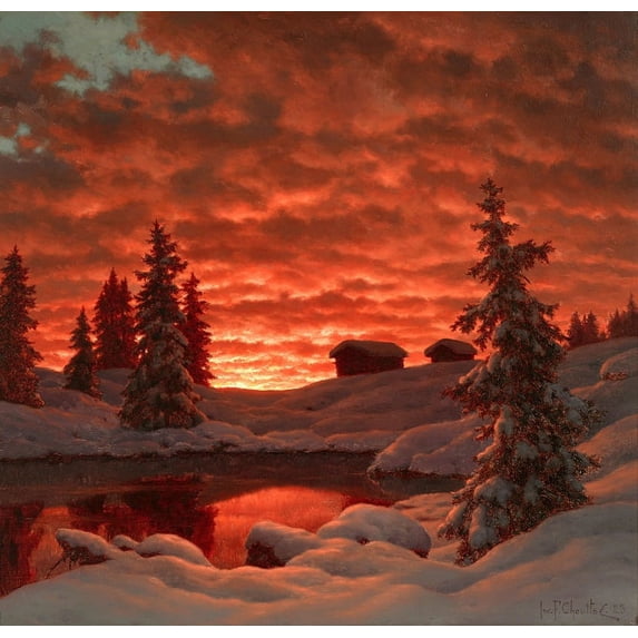 Sunset (1923) Poster Print by Ivan Choultsé (18 x 24)