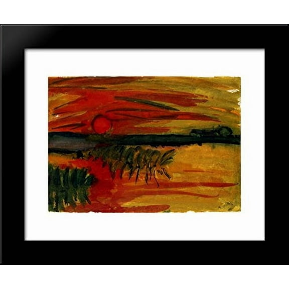 Sunset 20x24 Framed Art Print by Nolde, Emil