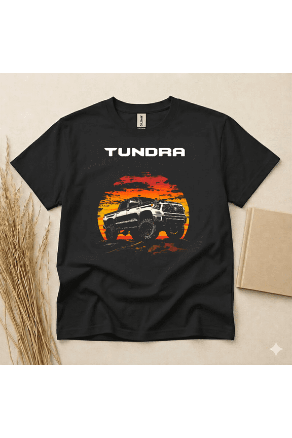 Sunset Adventure Sundown Pickup Truck Off Road Wilderness Graphic Tee,for unisex up to 5XL