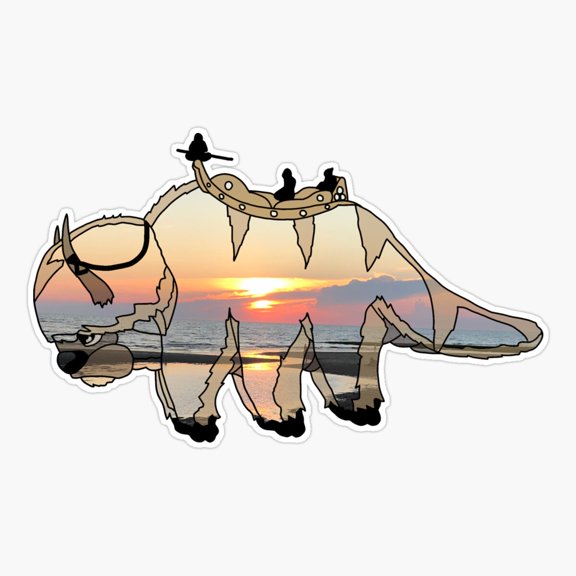 Sunset Appa Sky Inspired Design Sticker