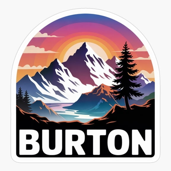 Sunset Artworks Burton Art Design Sticker