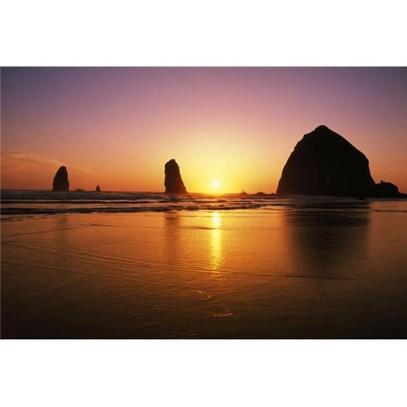 Sunset At Cannon Beach Poster Print by Natural Selection Craig Tuttle, 36 x 24 - Large