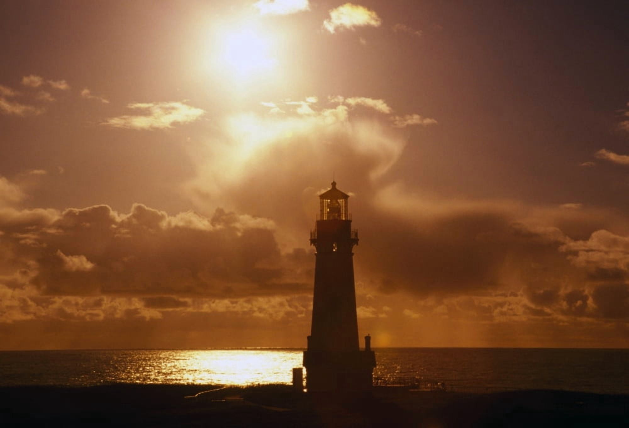 Sunset At Yaquina Head Lighthouse Oregon United States Of America Canvas Art - Natural Selection Craig Tuttle Design Pics (18 x 12)