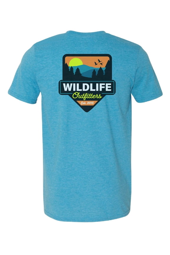 Men's Sunset Badge Camping & Sportsman T-Shirt