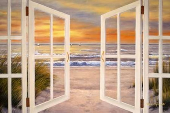 Sunset Beach Canvas Art - Diane Romanello (20 x 28)
