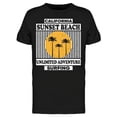 thumbnail image 1 of Sunset Beach Design T-Shirt Men -Image by Shutterstock, Male 3X-Large, 1 of 2