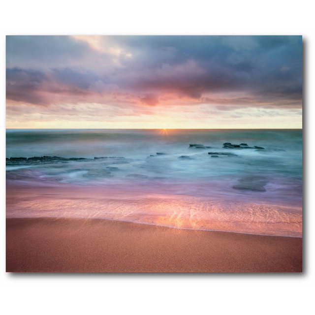 Sunset Beach Gallery-Wrapped Canvas Wall Art, 16x20 - Walmart.com