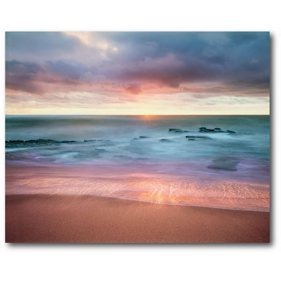 Sunset Beach Gallery-Wrapped Canvas Wall Art, 16x20