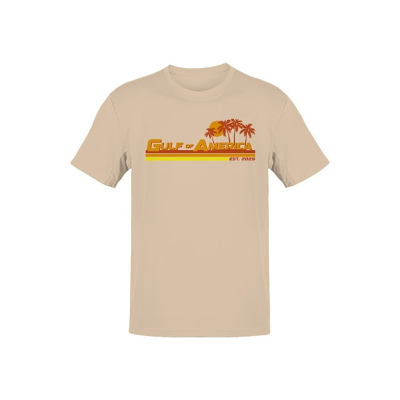 Sunset Beach Logo Design Men's T-shirt