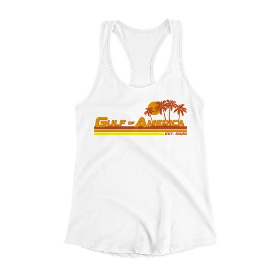 Sunset Beach Logo Design Women's Racerback Tank