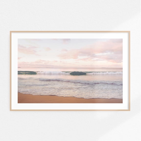 Sunset Beach Poster Coastal Landscape