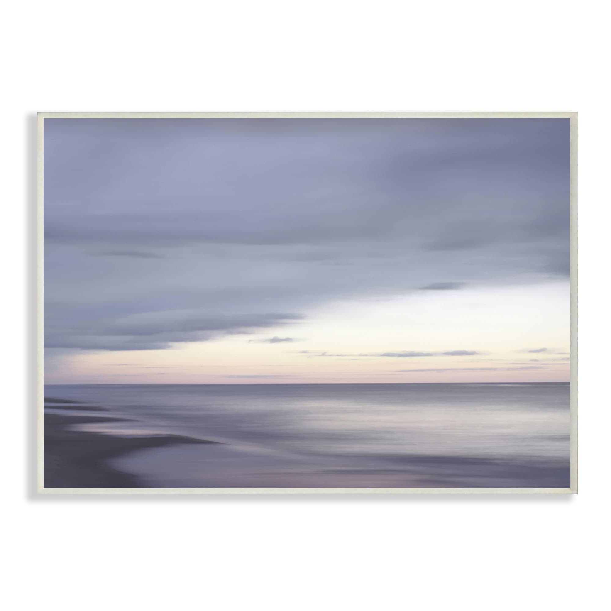 Stupell Industries Sunset Beach Soft Focus Hazy Clouds,13 x 19,Designed by Maggie Olsen