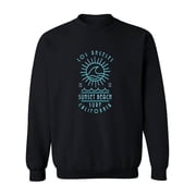 Sunset Beach Surf Sweatshirt Men -Image by Shutterstock, Male XX-Large