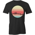 thumbnail image 1 of Sunset Bicycle T-Shirt | Cool Cycling Black Tee Gift, 1 of 5