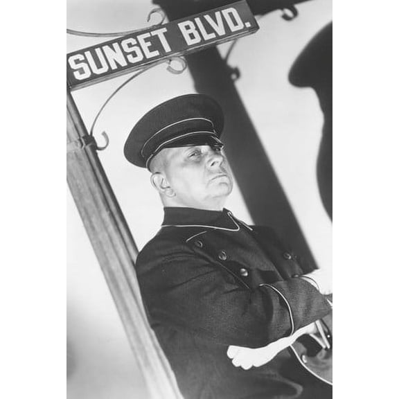 Sunset Blvd. Erich Von Stroheim 24X36 Poster