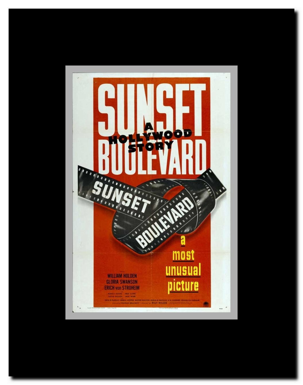 Sunset Blvd. Framed Movie Poster
