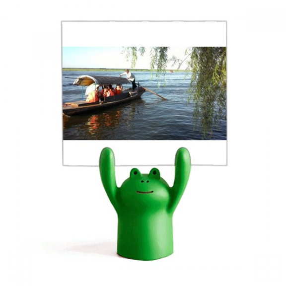 Sunset Boat Art Deco  Fashion Memo Holder Cartoon Animal Frog Stand Decoration