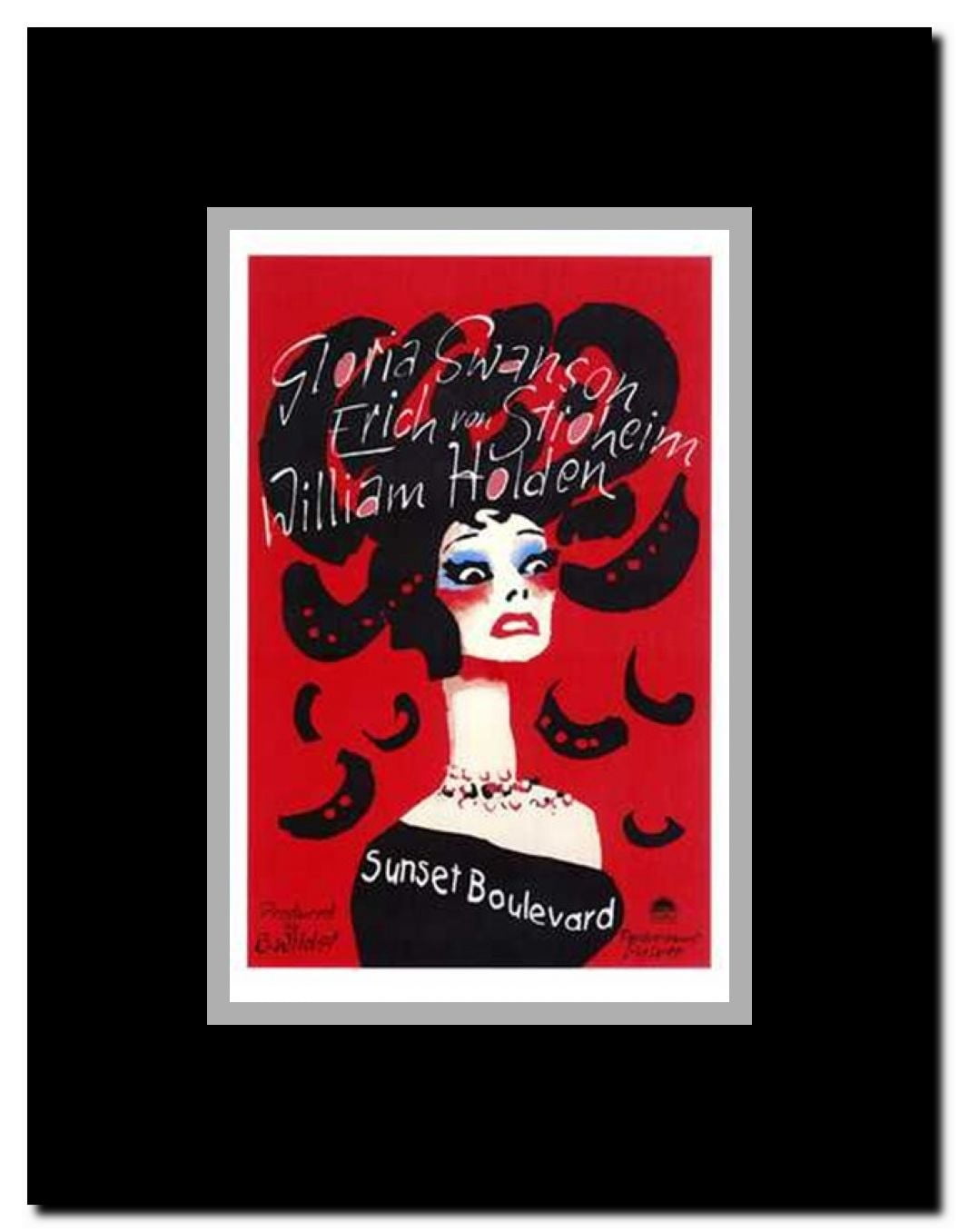 Sunset Boulevard Framed Movie Poster