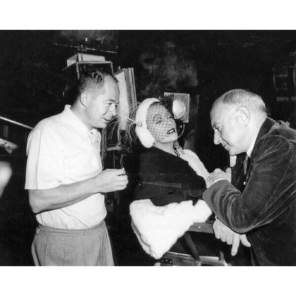 Sunset Boulevard Gloria Swanson on set Billy Wilder Cecil B. DeMille poster