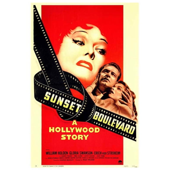 Sunset Boulevard Movie POSTER 27" x 40" Style A