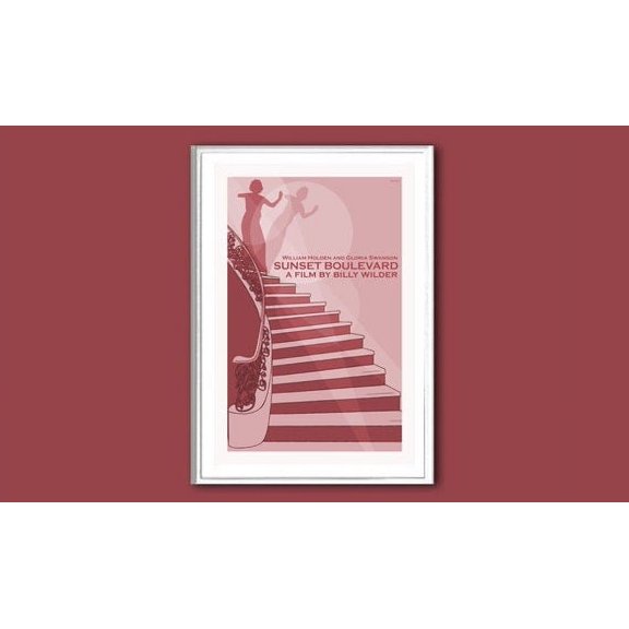 Sunset Boulevard Retro Movie Poster