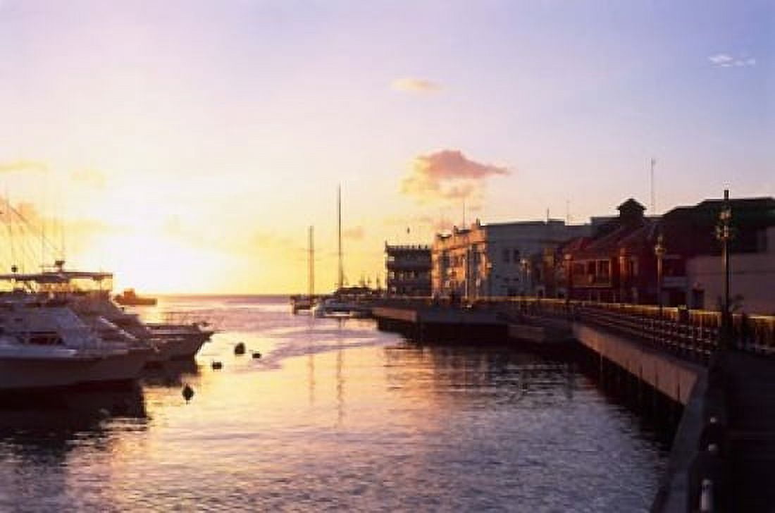 Sunset Bridgetown Barbados Caribbean Canvas Art - Paul Thompson DanitaDelimont (34 x 23)