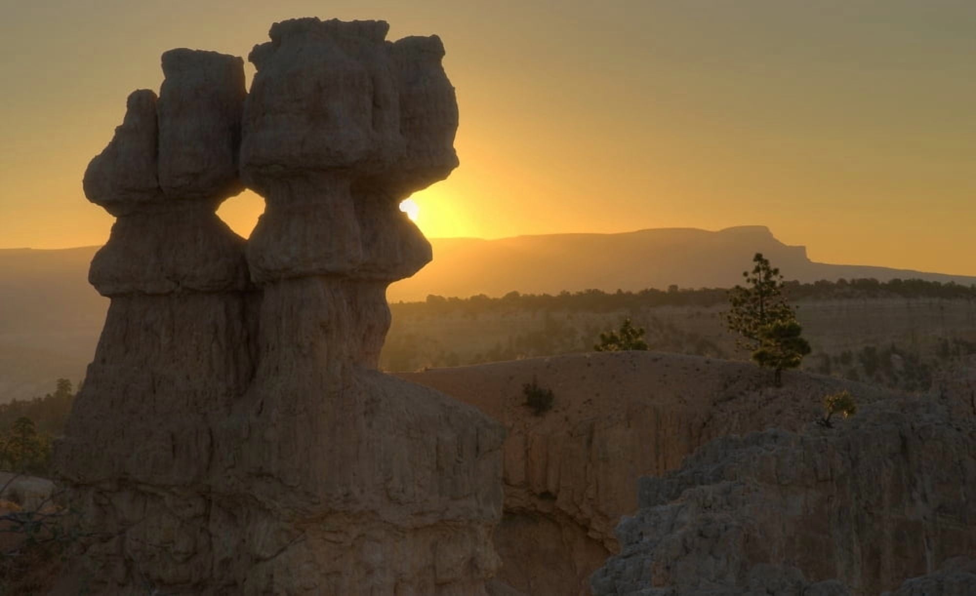 Sunset Bryce Canyon National Park Utah Usa Canvas Art - Philippe Widling Design Pics (36 x 20)
