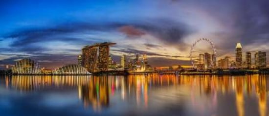 Sunset By The Bay Canvas Art - Zexsen Xie (10 x 20)