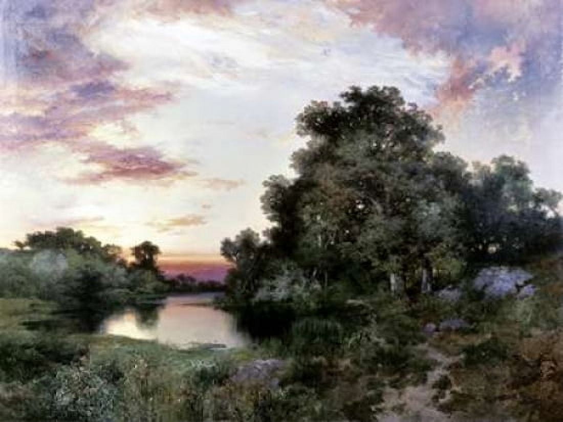 Sunset Canvas Art - Thomas Moran (18 x 24)