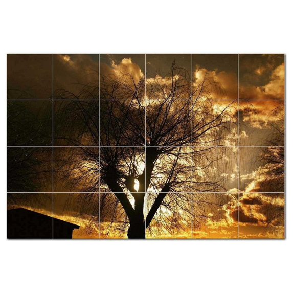 Sunset Ceramic Tile Mural Kitchen Backsplash Bathroom Shower, 401550-S64