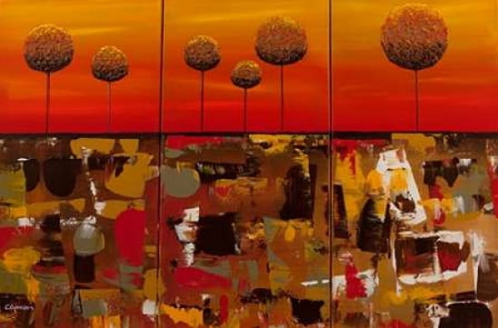 Sunset City Canvas Art - Carmen Guedez (12 x 18)