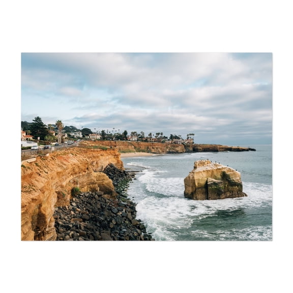 Sunset Cliffs 01 - San Diego California Photography Coast Ocean Landscape Scenic Beach Nature Waves Unframed Wall Art Print 4 x 6 inches