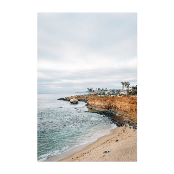 Sunset Cliffs 03 - San Diego California Photography Coast Beach Ocean Landscape Palm Tree Coastal Scenic Unframed Wall Art Print 4 x 6 inches