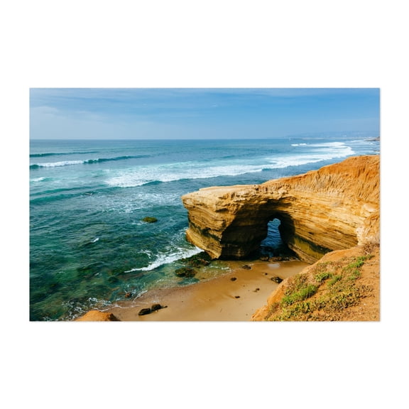 Sunset Cliffs Natural Park - San Diego California Photography Ocean Coast Beach Landscape Waves Nature Scenic Unframed Wall Art Print 4 x 6 inches