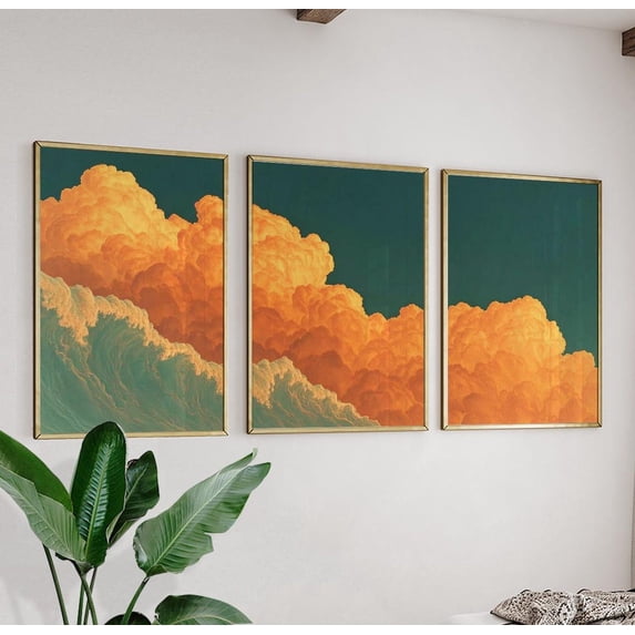 Sunset Cloud Abstract Sky Art Prints Wall Decor Version 2 Home Decor ...