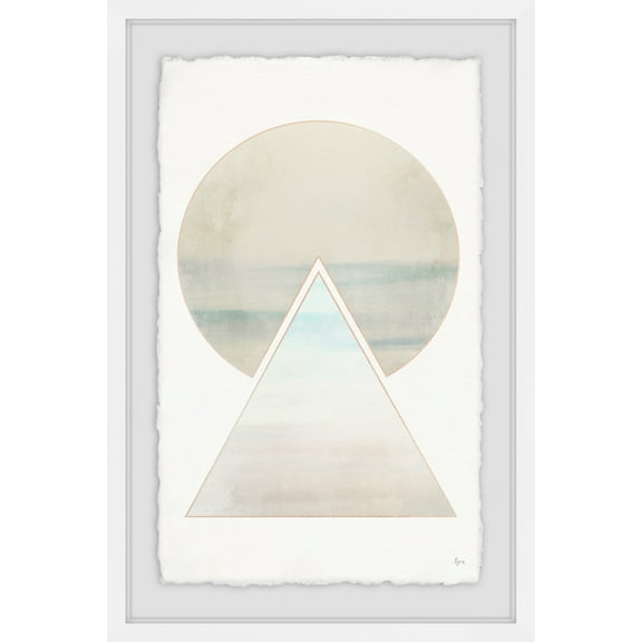 Sunset Clouds Framed Painting Print