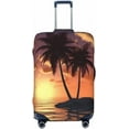thumbnail image 1 of Sunset Coconut Palm Tree Beach Travel Luggage Suitcase COVER, Washable Suitcase COVERS Elastic, S - Fits 18-21 inch luggage (No Suitcase), 1 of 6