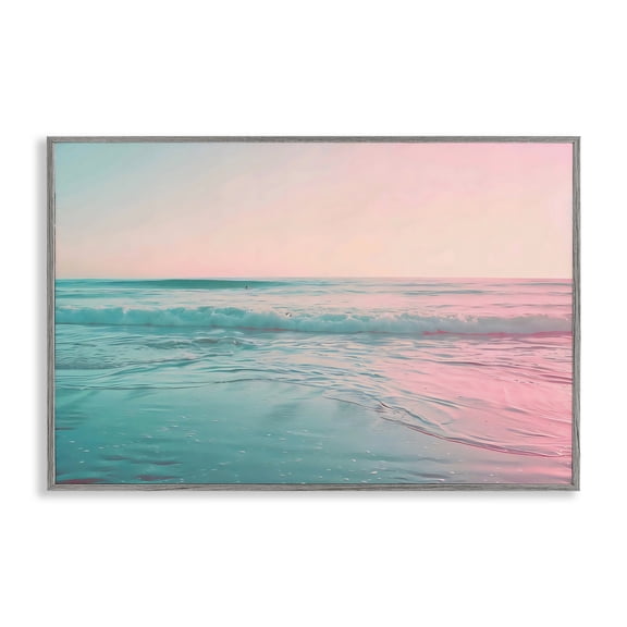 Stupell Industries Sunset Collision Seascape Gray Framed Giclee Art, design by LSR Design Studio, 12 x 18