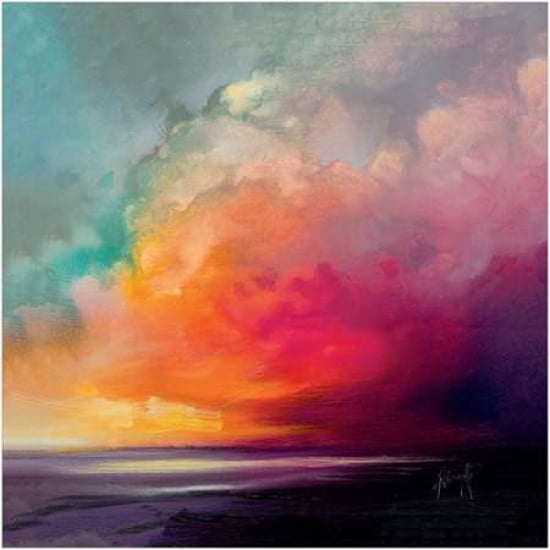 Sunset Cumulus Study 1 Canvas Art - Scott Naismith (24 x 24)
