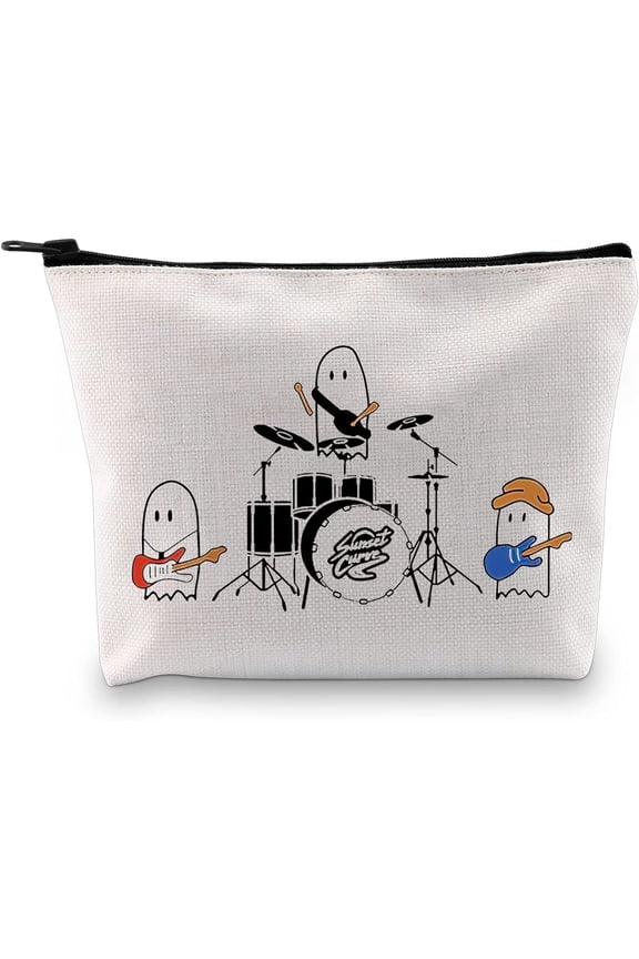 Sunset Curve Band Inspired Cosmetic Bag Ghost Music Band Gift for TV Show Lover