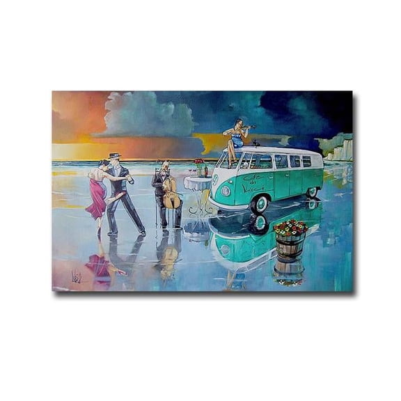 Sunset Dance by Ronald West Premium Gallery Wrapped Canvas Giclee Art - Ready to Hang, 16 x 24 in.
