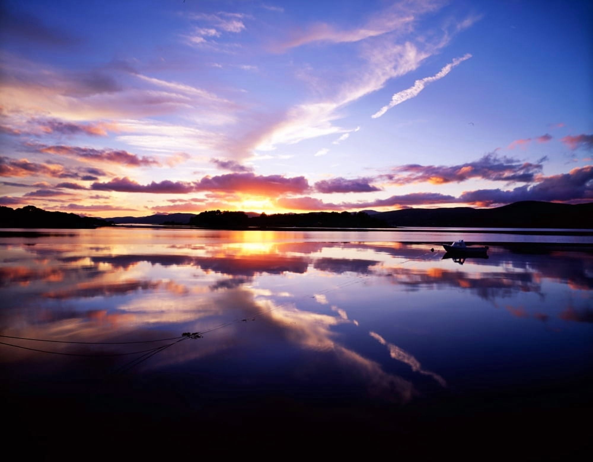 Sunset Dinish Island Kenmare Bay Kenmare Co Kerry Canvas Art - The Irish Image Collection Design Pics (17 x 13)