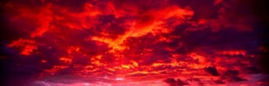Sunset Dragoon Mountains AZ Canvas Art - Panoramic Images (36 x 12)