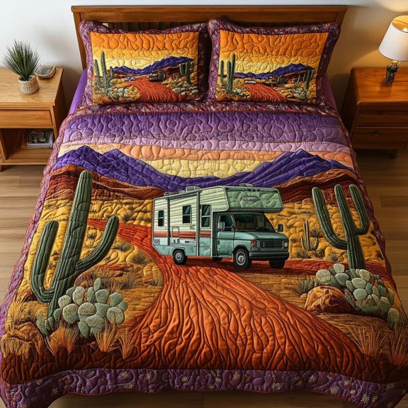 Sunset Drive 3-Piece Quilted Bedding Set BTO020