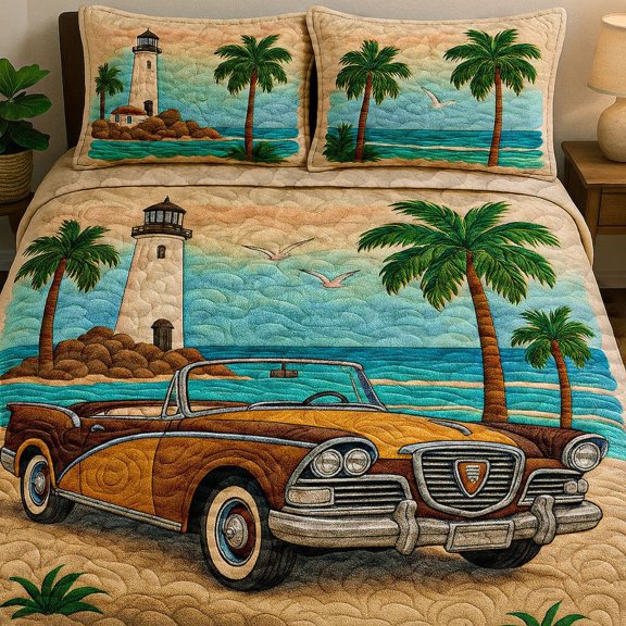 Sunset Drive 3-Piece Quilted Bedding Set BTO034