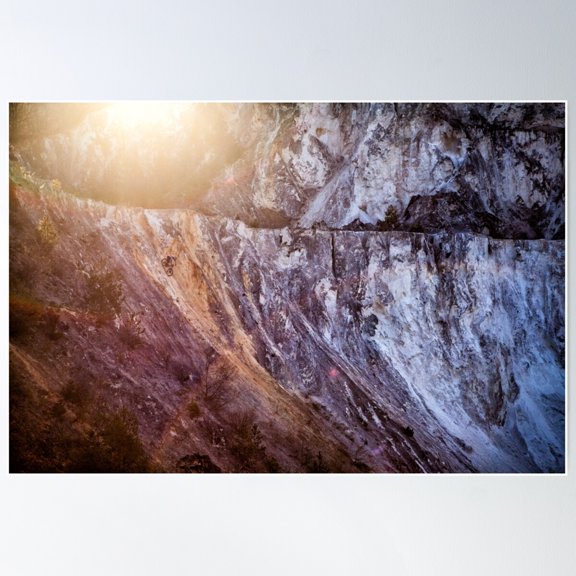 Sunset Drop Poster Wall Art, Modern Wall Decor For Living Room Bedroom, 16x24 UNFRAMED