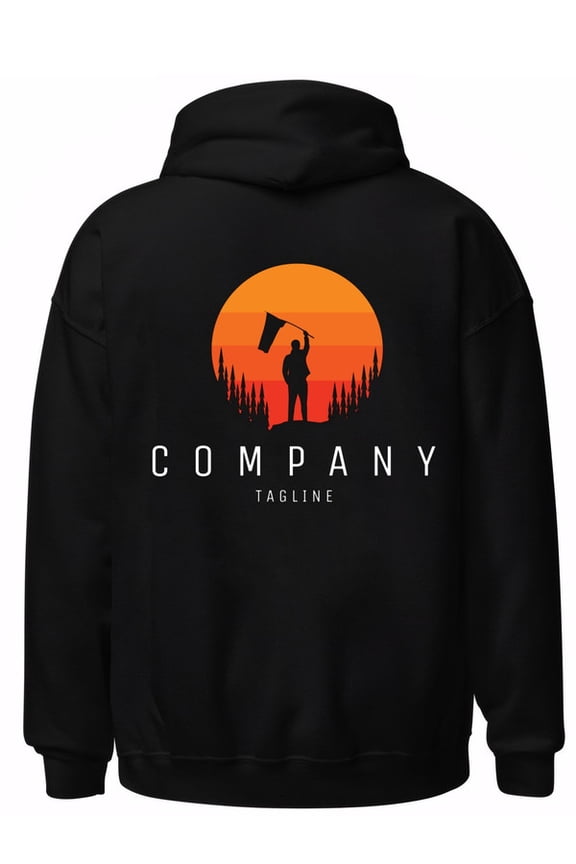 Sunset Explorer Hoodie hoodies & sweatshirt Camping men's machine washable black Regular Fit, Everyday Comfort, Comfortable Casualwear, Urban Style, guys cute Vintage Unisex hoodie