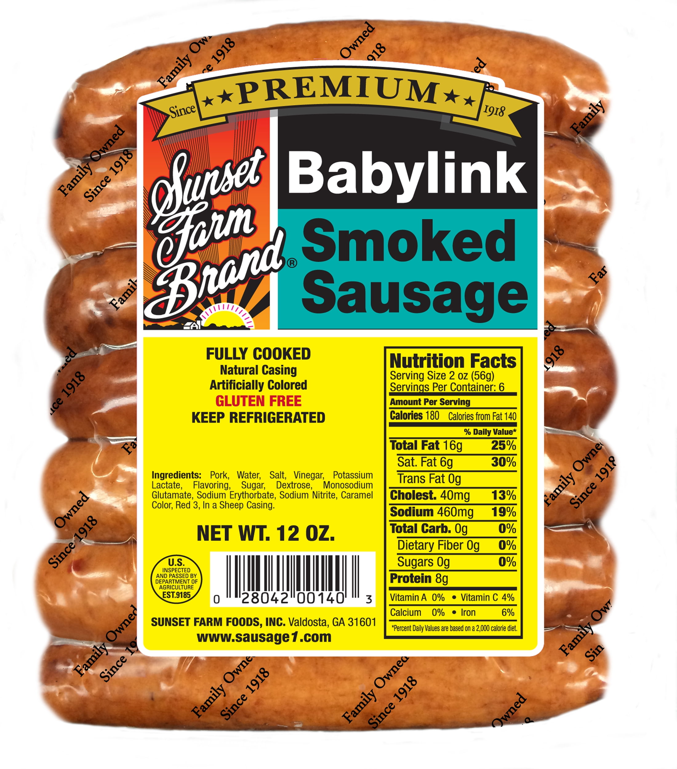Sunset Farm Foods Baby Link Smoked Sausage