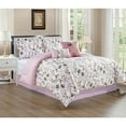 thumbnail image 1 of Sunset Floral Printed 5-Piece Comforter Set, Queen, 1 of 1