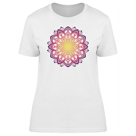 Sunset Floral Summer Mandala Tee Women's -Image by Shutterstock